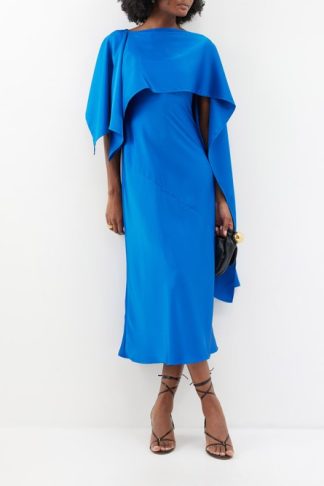 Weekend Max Mara Sash Slip Dress Blue