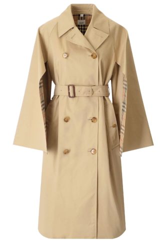 Burberry Trench Coat With Cape Sleeves