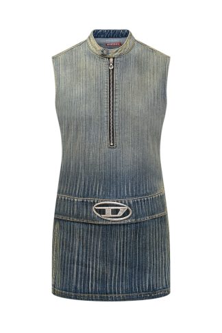 Diesel Denim Dress With Logo