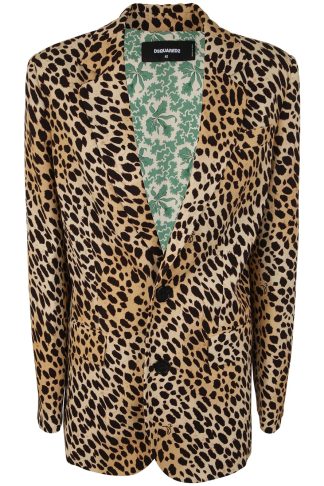 Dsquared2 Blazer With Animal Motif