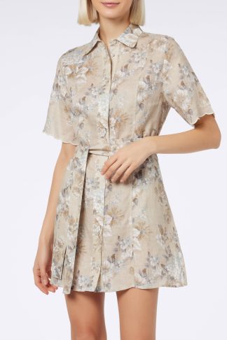 MC2 Saint Barth Woman Flower Linen Dress Hermione