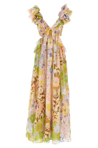 Zimmermann Ruffled Shoulder Dress