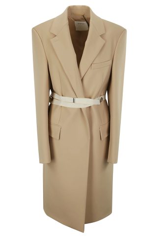 SportMax Belted Long-sleeved Coat