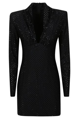 self-portrait Rhinestone Mini Dress