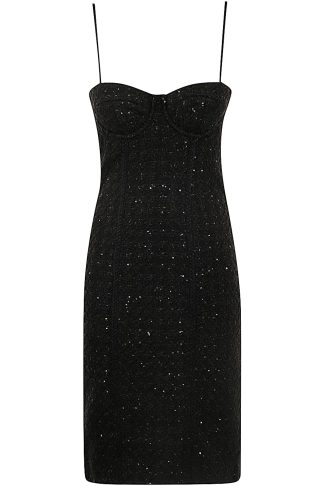 Rotate by Birger Christensen Boucle Midi Dress