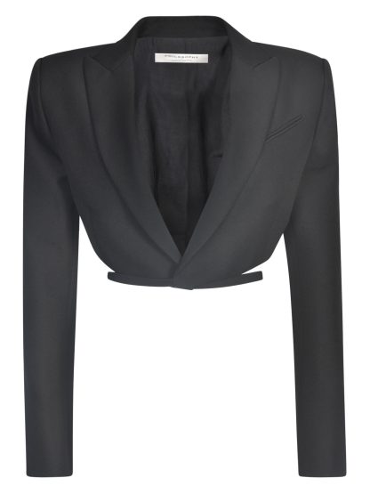 Philosophy di Lorenzo Serafini Belted Waist Cropped Blazer