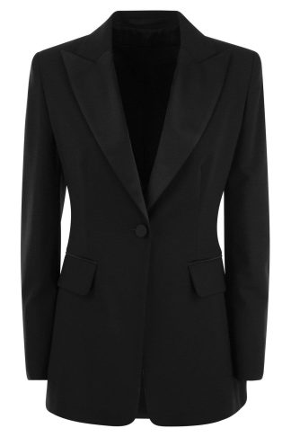 Max Mara Pianoforte Gara Buttoned V-neck Blazer