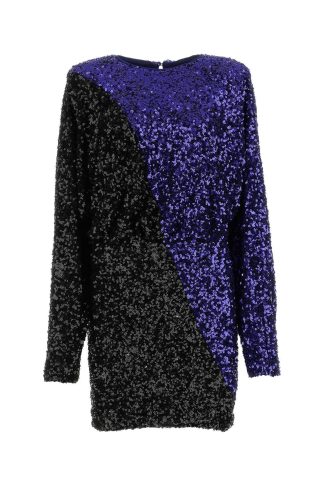 Rotate by Birger Christensen Two-tone Sequins Mini Dress