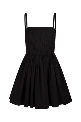 Alexander McQueen Gathered Sleeveless Mini Dress