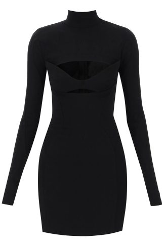 Mugler Cut-out Bust Mini Dress