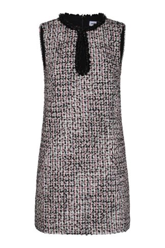 self-portrait Boucle Embellished Mini Dress