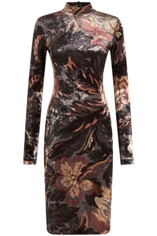 Etro Sheath Dress In Stretch Chenille Fabric