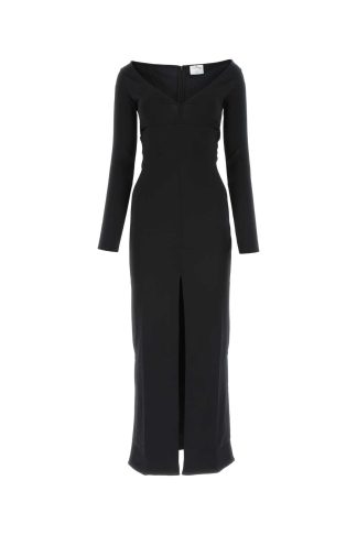 Courr?ges Black Stretch Viscose Blend Dress