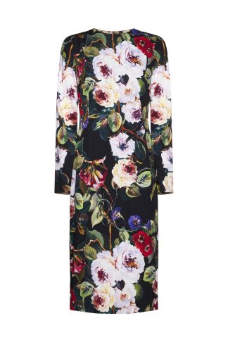 Dolce & Gabbana Printed Silk Midi Dress