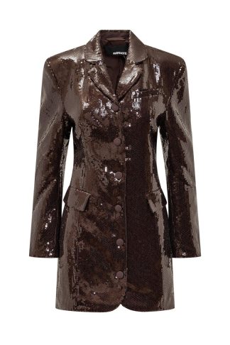 Rotate by Birger Christensen Sequin-detailed Blazer Mini Dress