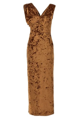 Atlein crushed Velvet Long Dress