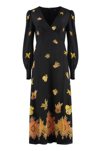 Etro Printed Crepe Dress