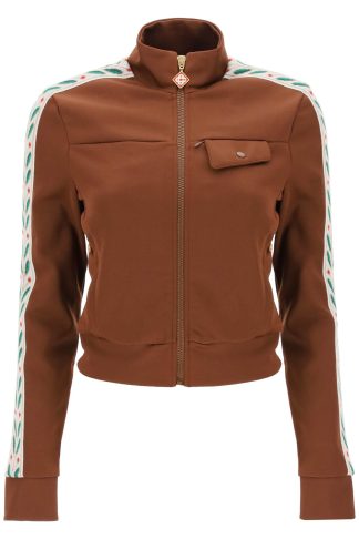 Casablanca Laurel Zip-up Sweatshirt