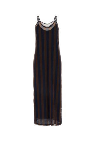 Fendi Printed Stretch Tulle Dress