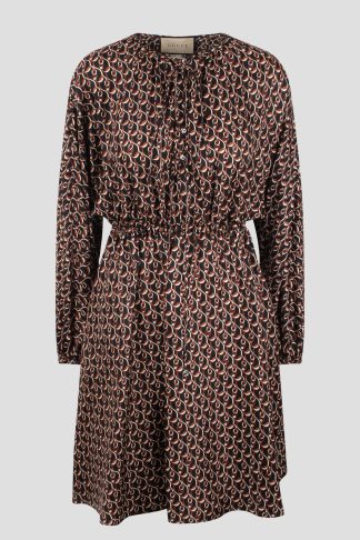 Gucci Interlocking G Chain Printed Dress