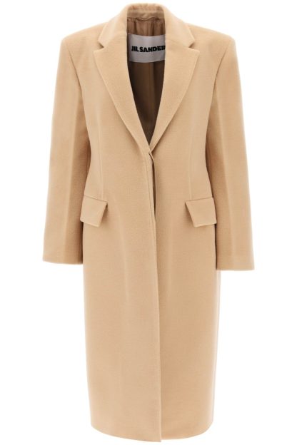 Jil Sander Tailored Coat In Virgin Wool