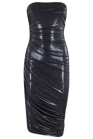 Norma Kamali Strapless Diana Dress To Knee