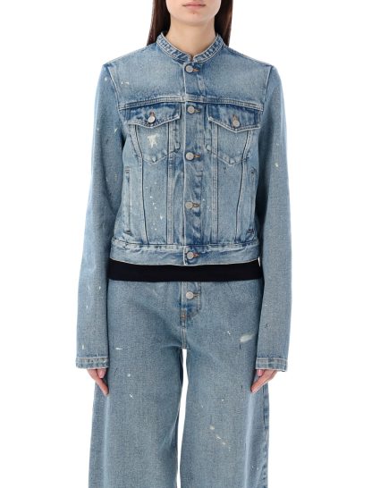 MM6 Maison Margiela Collarless Crop Jacket