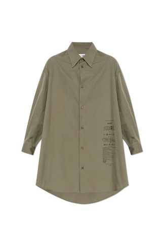 MM6 Maison Margiela Poplin Texture Shirt Dress