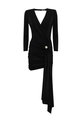 Elisabetta Franchi Jersey Dress With Draping