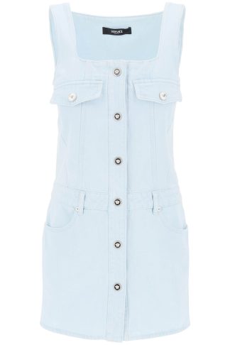 Versace medusa Mini Denim Dress