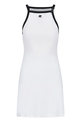 Courr?ges Contrast Mini Dress