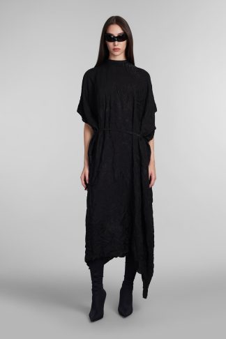 Balenciaga Dress In Black Silk