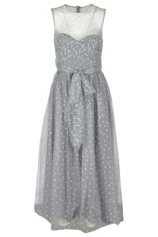 RED Valentino Redvalentino Glitter Sleeveless Midi Dress