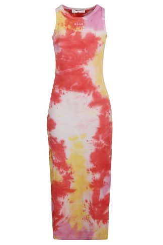 MSGM Sleeveless Colored Long Dress