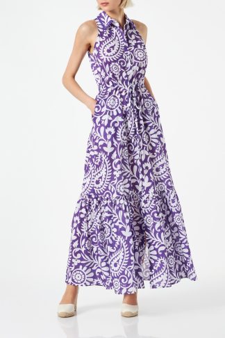 MC2 Saint Barth Woman Halterneck Dress With Paisley Print