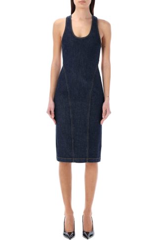 Alaia Sculpting Denim Dress