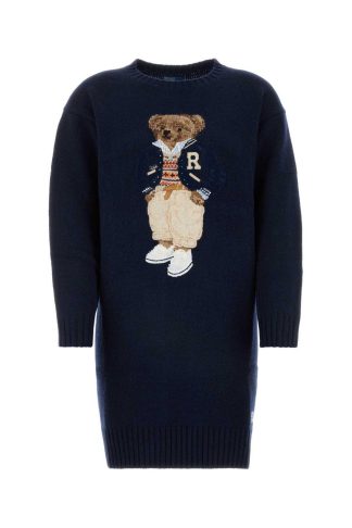 Polo Bear Crewneck Sweater Dress Polo Ralph Lauren