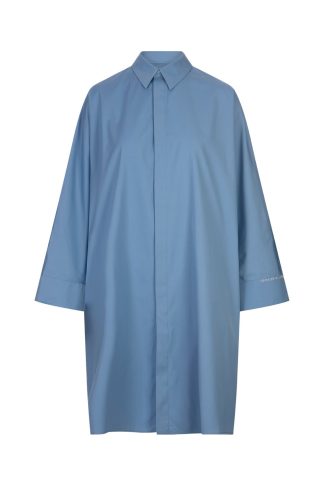 Marni Logo Embroidered Long-sleeved Shirt Dress