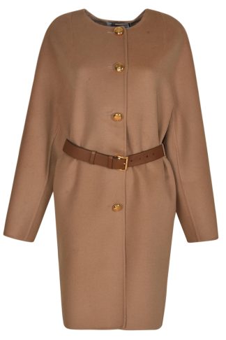 Prada Belted Buttoned Dress