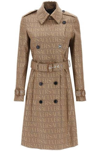 Versace Cotton Blend Trench Coat