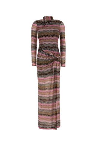 Missoni Embroidered Viscose Blend Long Dress