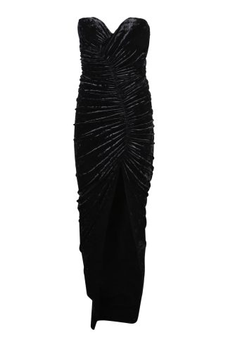 Alexandre Vauthier Draped Black Dress